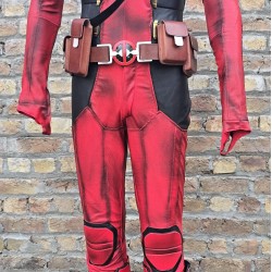 Deadpool 3 suit screen printed fabric suit and accessories Deadpool 3 suit screen printed fabric suit and accessories