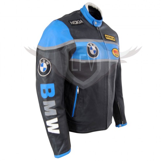 Designer Trendy BMW Men Motorbike Leather Jacket