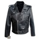 Men's Black Brando Motorcycle Leather Jacket